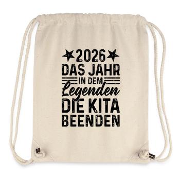 2026 The year in which legends end daycare - Stanley/Stella Recycled Gym Bag - natural - Front