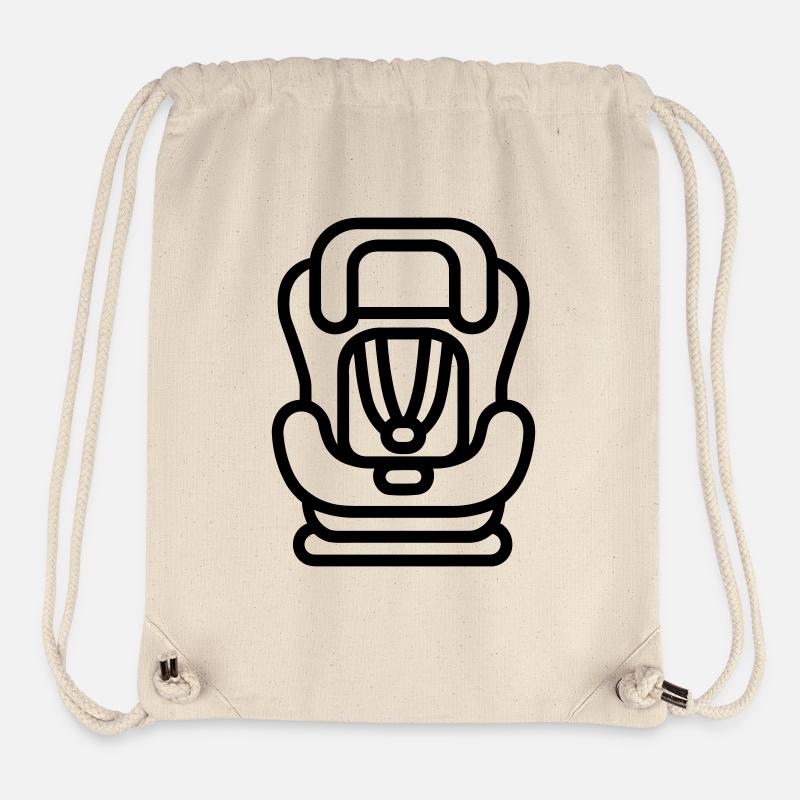 siège auto bébé - Sac à cordon recyclé Stanley/Stella - blanc naturel