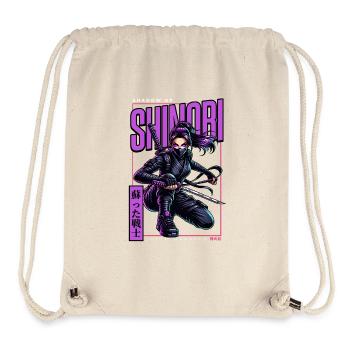 Schatten Shinobi Kämpferin - Stanley/Stella recycelter Gym Bag - Naturweiß - Vorne