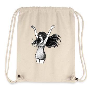 Tanzende Frau Empowerment - Illustration - Stanley/Stella recycelter Gym Bag - Naturweiß - Vorne