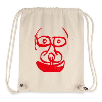 The Abstract Red Face - das abstrakte Rote Gesicht - Stanley/Stella Recycled Gym Bag - natural - Front