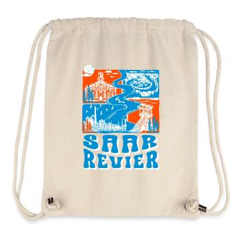 Sarre. Chemise Saarland – Saar Revier Design - Sac à cordon recyclé Stanley/Stella - blanc naturel - Devant