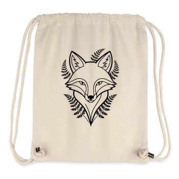 Fuchs Farn Blätter Lineart - Stanley/Stella recycelter Gym Bag - Naturweiß - Vorne