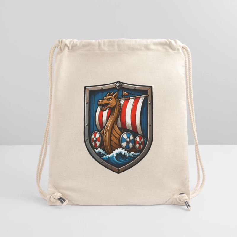 Wikinger Drachenboot Schild Stanley/Stella recycelter Gym Bag