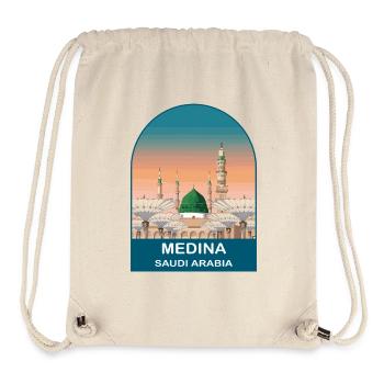 Medina, Saudi-Arabien, Vintage-Moschee-Reisedesign - Stanley/Stella recycelter Gym Bag - Naturweiß - Vorne