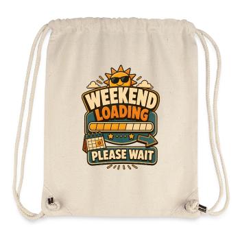 Weekend Loading Please Wait - Stanley/Stella recycelter Gym Bag - Naturweiß - Vorne