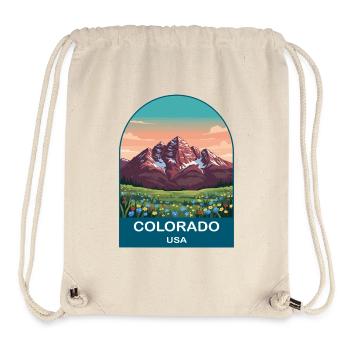 Colorado USA Vintage Travel Poster Art - Stanley/Stella Recycled Gym Bag - natural - Front
