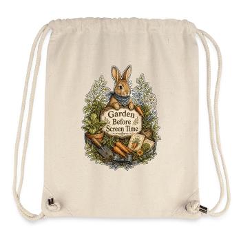 Garden Before Screen Time - Stanley/Stella Recycled Gym Bag - natural - Front