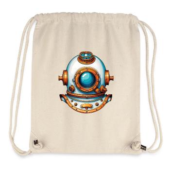 Nostalgischer Taucherhelm Tiefseetaucherhelm - Stanley/Stella recycelter Gym Bag - Naturweiß - Vorne