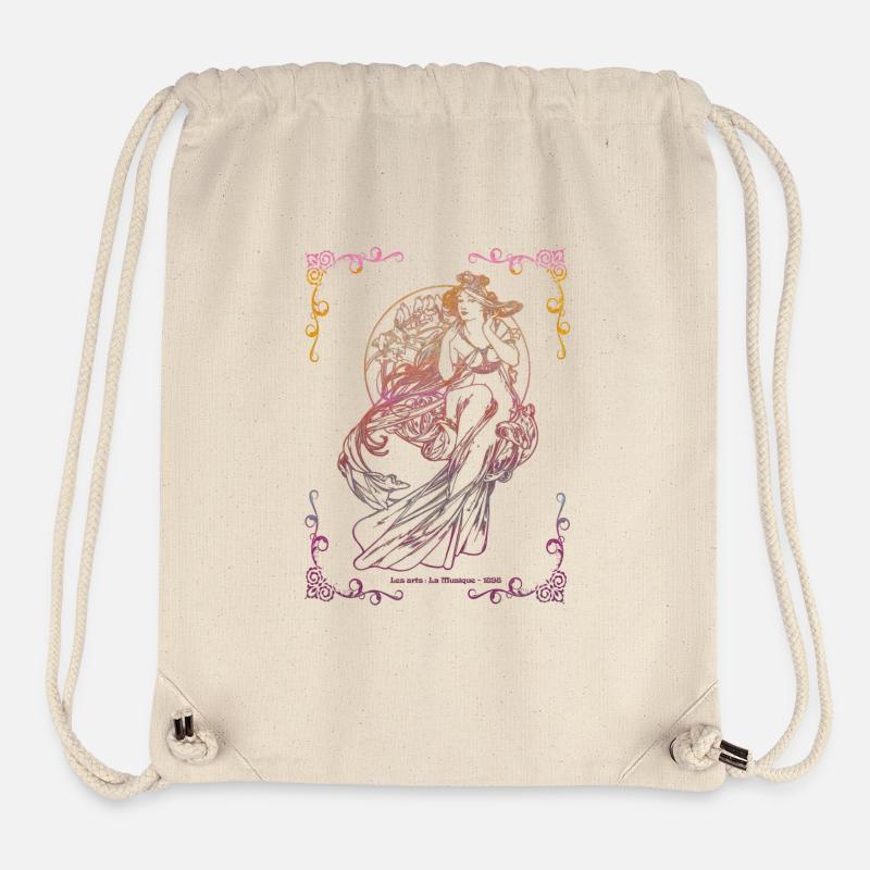 Alfons Mucha - Stanley/Stella recycelter Gym Bag - Naturweiß