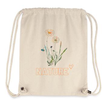 NATURE - Sac à cordon recyclé Stanley/Stella - blanc naturel - Devant