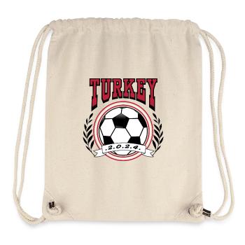 Turkey Football Retro College Style Euro 2024 - Stanley/Stella Recycled Gym Bag - natural - Front
