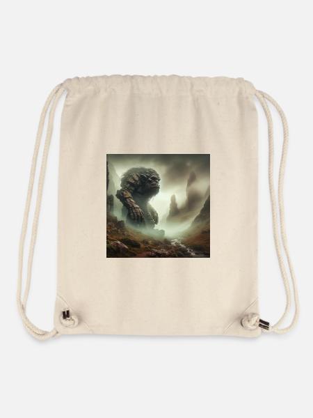 Troll in fog - Stanley/Stella Recycled Gym Bag - natural
