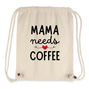 Mama needs Coffee - Stanley/Stella Recycled Gym Bag - natural - Front