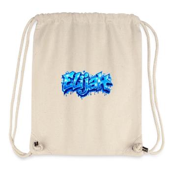 ELIJAH GRAFFITI NAME FOR PERFECT GIFT PRINTABLE - Stanley/Stella Recycled Gym Bag - natural - Front