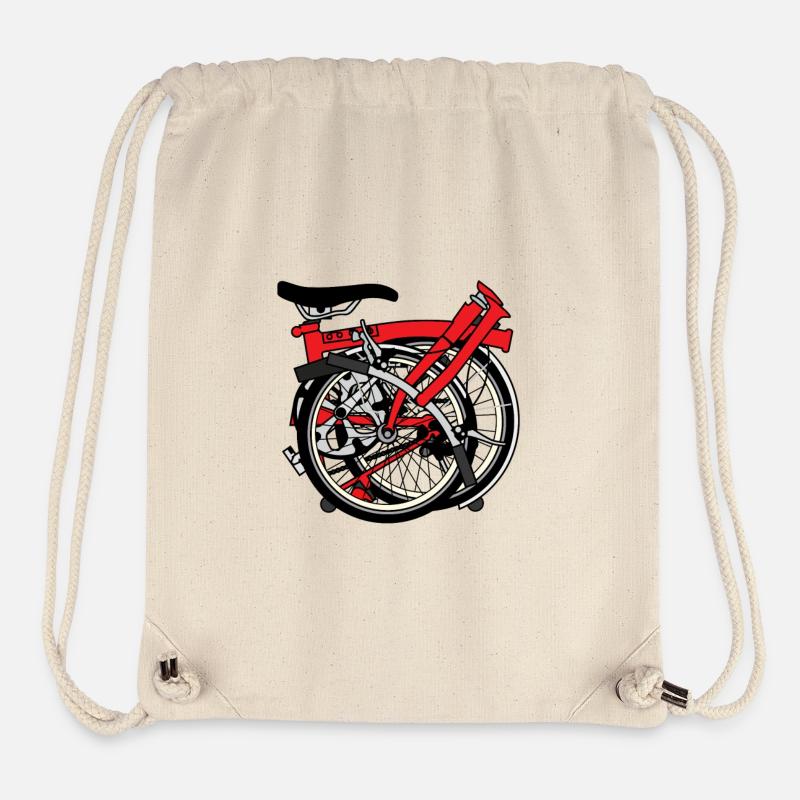 Brompton Bicycle bereit transportiert werden. - Stanley/Stella recycelter Gym Bag - Naturweiß