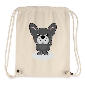French Bulldog - Stanley/Stella Recycled Gym Bag - natural - Front