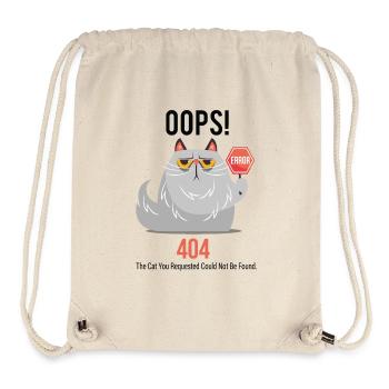 Grumpy Cat 404 - Stanley/Stella Recycled Gym Bag - natural - Front