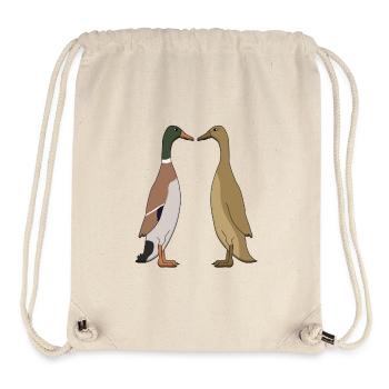 Ente und Ente - Stanley/Stella recycelter Gym Bag - Naturweiß - Vorne