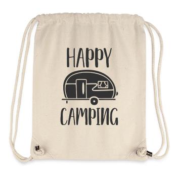 Van Camper Freude Illustration - Stanley/Stella recycelter Gym Bag - Naturweiß - Vorne