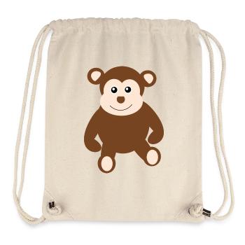 Affe - Stanley/Stella recycelter Gym Bag - Naturweiß - Vorne
