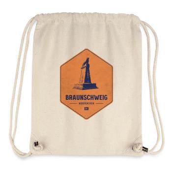 Braunschweig Stadtbadge Patch - Stanley/Stella recycelter Gym Bag - Naturweiß - Vorne