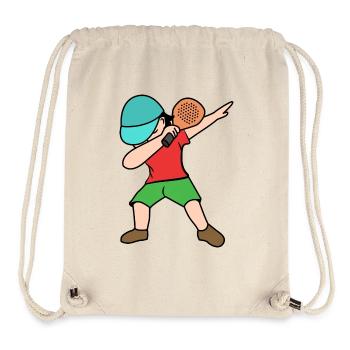 Padelspiel Racket Padel Spieler Tennis Aufschlag - Stanley/Stella recycelter Gym Bag - Naturweiß - Vorne