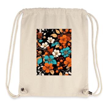 Herbst Blumen - Stanley/Stella recycelter Gym Bag - Naturweiß - Vorne