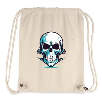 Graphic Skull in Vector Style - Stanley/Stella Recycled Gym Bag - natural - Front