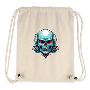 Skull Graphic in Vector Style - Stanley/Stella Recycled Gym Bag - natural - Front