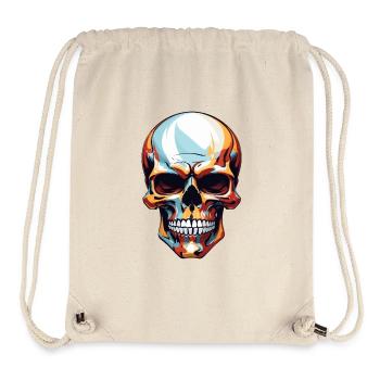 Cool Colourful Skull in Vector Style - Stanley/Stella Recycled Gym Bag - natural - Front