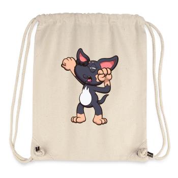 Yawning Chihuahua - Stanley/Stella Recycled Gym Bag - natural - Front