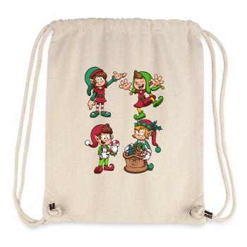 Weihnachtselfen - Stanley/Stella recycelter Gym Bag - Naturweiß - Vorne