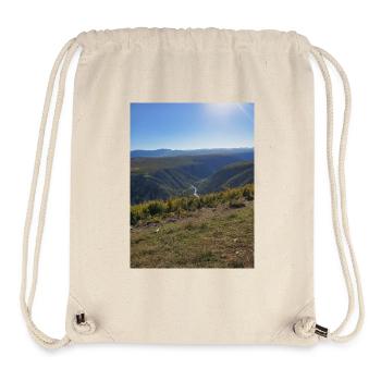 Berge - Stanley/Stella recycelter Gym Bag - Naturweiß - Vorne