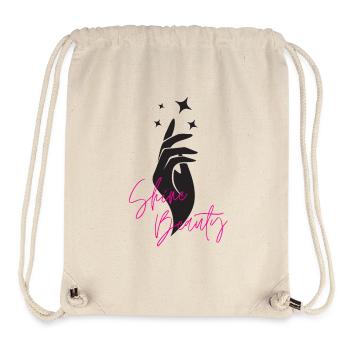 Shine beauty - Sac à cordon recyclé Stanley/Stella - blanc naturel - Devant