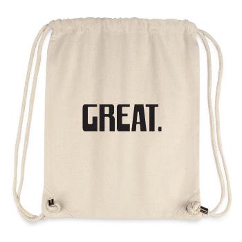 GREAT.PUNKT - Stanley/Stella recycelter Gym Bag - Naturweiß - Vorne