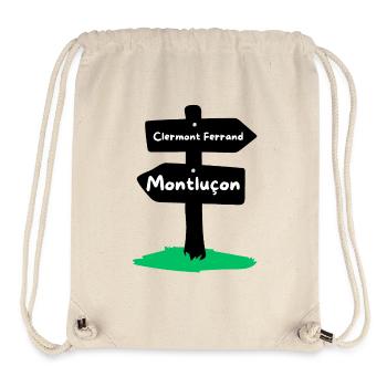 Clermont-Ferrand und Montluçon unterzeichnen - Stanley/Stella recycelter Gym Bag - Naturweiß - Vorne