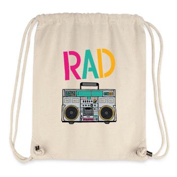 Retro-Boombox - Stanley/Stella recycelter Gym Bag - Naturweiß - Vorne