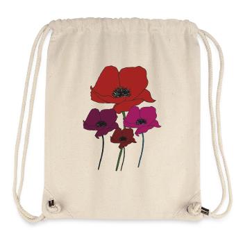 Poppy bouquet - Stanley/Stella Recycled Gym Bag - natural - Front