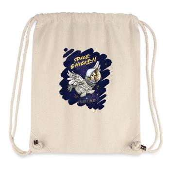 Weltraum-Huhn - Stanley/Stella recycelter Gym Bag - Naturweiß - Vorne