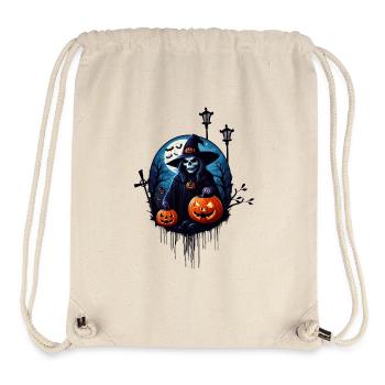 Eine gruselige Halloween-Szene - Stanley/Stella recycelter Gym Bag - Naturweiß - Vorne
