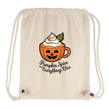 Pumpkin Spice and Everything Nice - Stanley/Stella Recycled Gym Bag - natural - Front