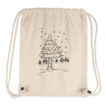 Winterwald Tannenbaum im Schnee - Stanley/Stella recycelter Gym Bag - Naturweiß - Vorne