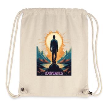 Confidence – Strength through self-confidence - Stanley/Stella Recycled Gym Bag - natural - Front