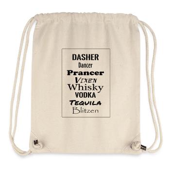 Dasher Dancer Blitzen - Sac à cordon recyclé Stanley/Stella - blanc naturel - Devant