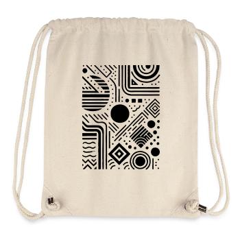 Modern Stroke Design – Minimalist Art - Stanley/Stella Recycled Gym Bag - natural - Front