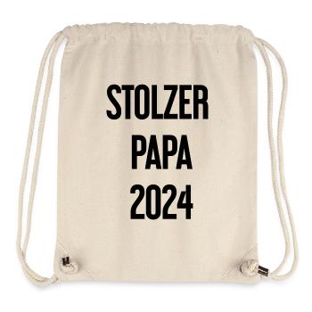 Proud Dad 2024 – for new fathers - Stanley/Stella Recycled Gym Bag - natural - Front