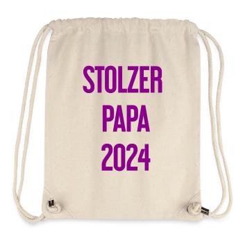 Proud Dad 2024 – for new fathers - Stanley/Stella Recycled Gym Bag - natural - Front