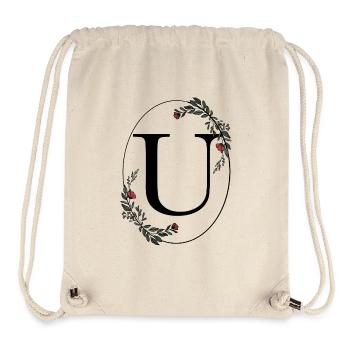 Letter U - Stanley/Stella Recycled Gym Bag - natural - Front