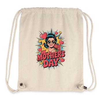 Supermom – Popart Muttertagsmotiv - Stanley/Stella recycelter Gym Bag - Naturweiß - Vorne